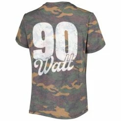 Coupon 👏 Women's Majestic Threads T.J. Watt Camo Pittsburgh Steelers Name & Number V-Neck Tri-Blend T-Shirt ✨ -women‘s clothing store unnamed file 942