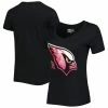 Cheapest 🔥 Women's New Era Black Arizona Cardinals Ink Dye Sideline V-Neck T-Shirt 😍 -women‘s clothing store unnamed file 965