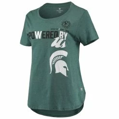 New ❤️ Women's Colosseum Heathered Green Michigan State Spartans PoWered By Title IX T-Shirt 🧨 8 New ❤️ Women's Colosseum Heathered Green Michigan State Spartans PoWered By Title IX T-Shirt 🧨 -women‘s clothing store unnamed file 987